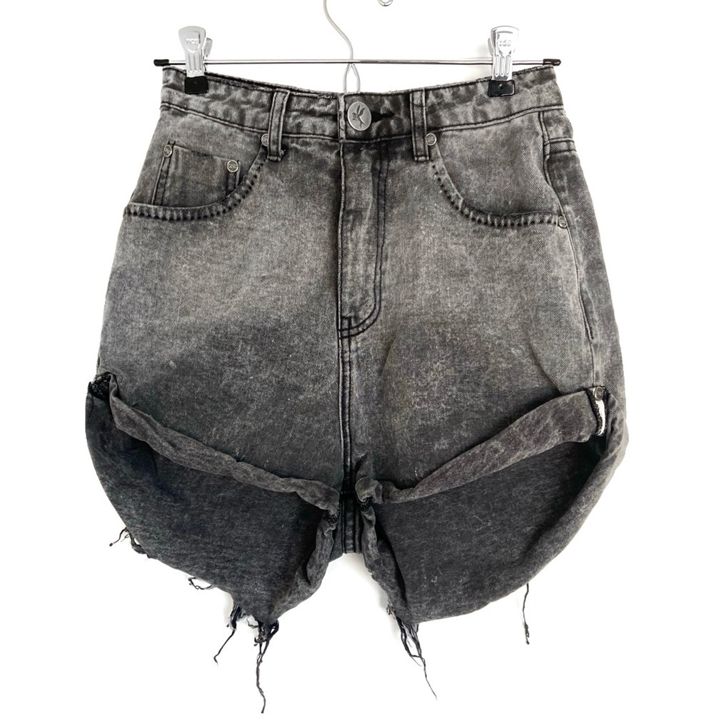 ONE TEASPOON High Waist Bandits Denim Shorts